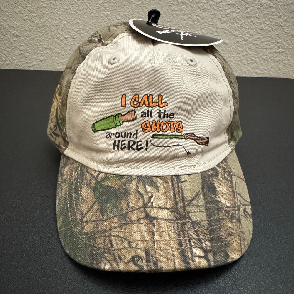 NWT Realtree '' I call all the shots around here''Duck Call Hunting Fishing camo